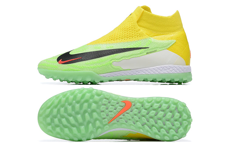 Nike Phantom Gx High Top Double Layer Waterproof Fish Silk Full Knitted Md Grass Nail Football Shoes