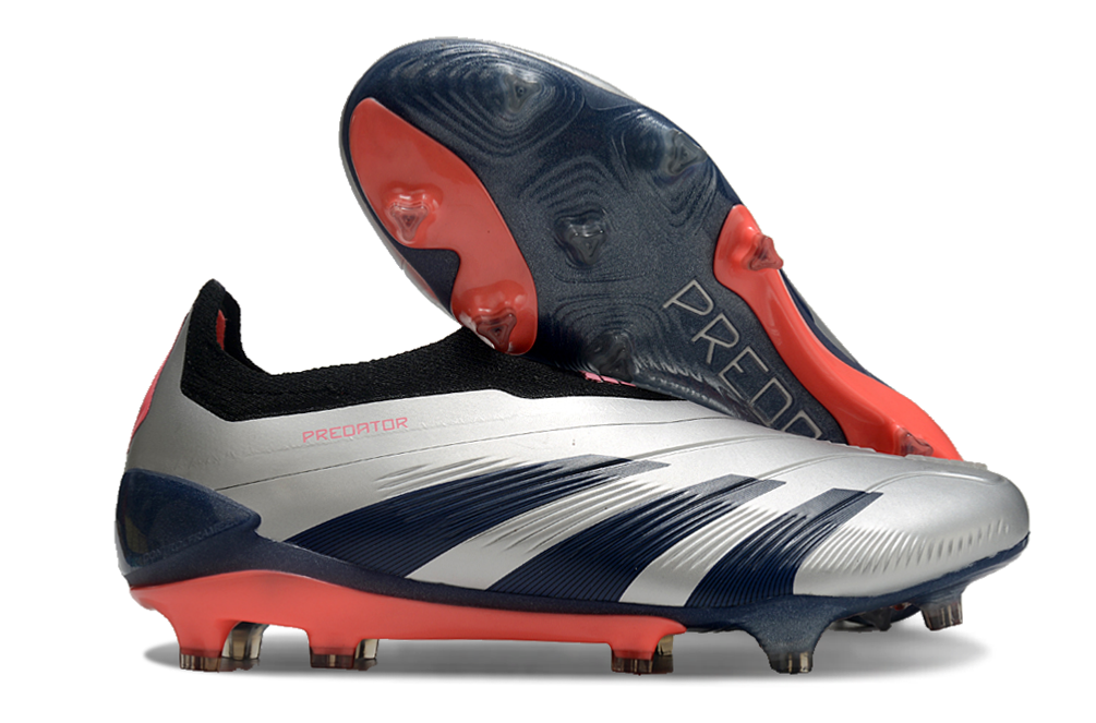 Adidas Predator 24 Fully Knitted Laceless High-Top FG Football Shoes