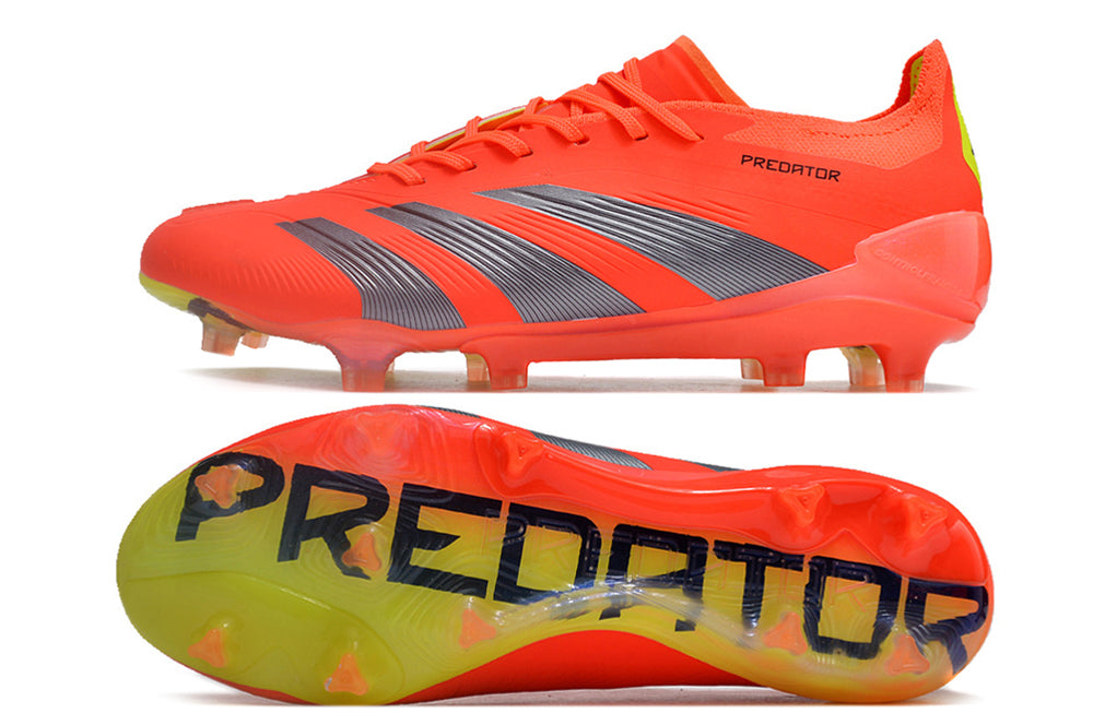 Adidas Predator Elite Fully Knitted Lace-Up High-Top FG Football Shoes