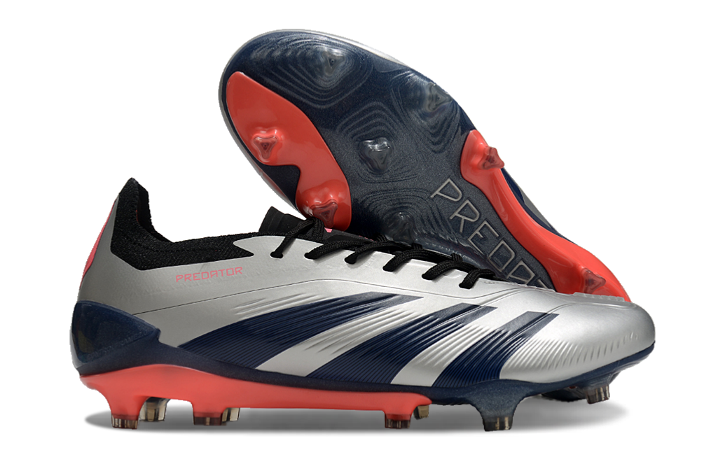 Adidas Predator 24 Fully Knitted Laceless High-top FG Football Shoes