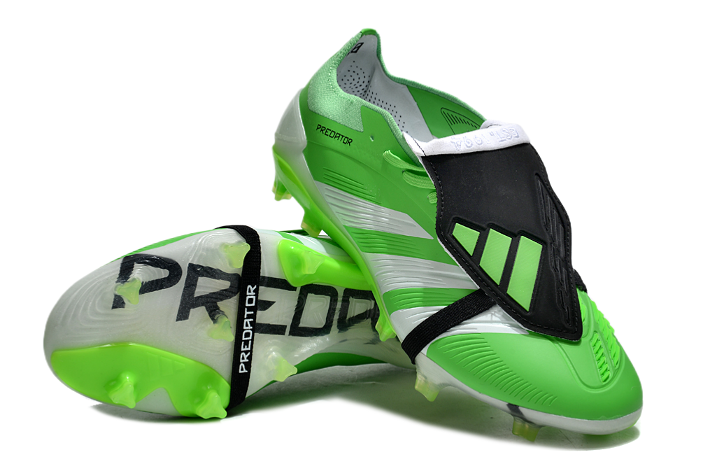 Adidas Predator 24 Fully Knitted Laceless High-top Fg Football Shoes