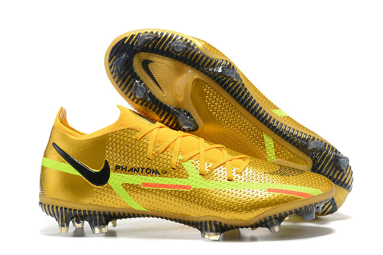 Nike Shock Wave series Nike low-top Phantom GT2 waterproof Recharge full knitted FG football shoes