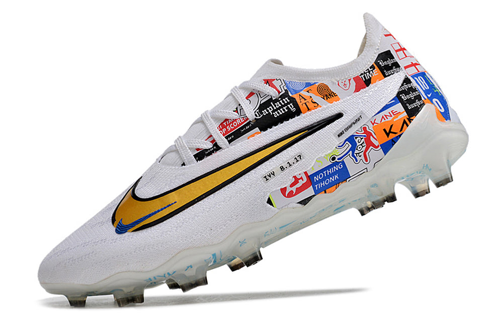 Nike Phantom Gx Elite Fg Low-top Double-layer Waterproof Fish Silk Knitted Fg Football Shoes