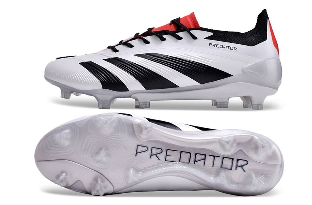 Adidas Predator Elite Knitted Lace-Up High-Top FG Football Shoes