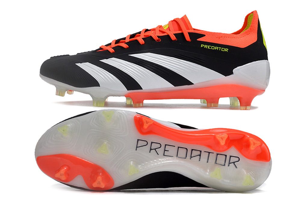 Adidas Predator Elite Fully Knitted Lace-Up High-Top FG Football Shoes