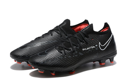 Nike Shock Wave series Nike low-top Phantom GT2 waterproof Recharge full knitted FG football shoes