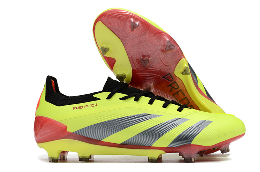 Adidas Predator Elite Fully Knitted Lace-Up High-Top FG Football Shoes