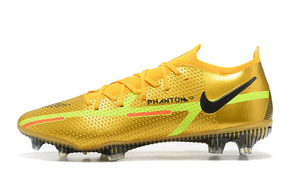 Nike Shock Wave series Nike low-top Phantom GT2 waterproof Recharge full knitted FG football shoes