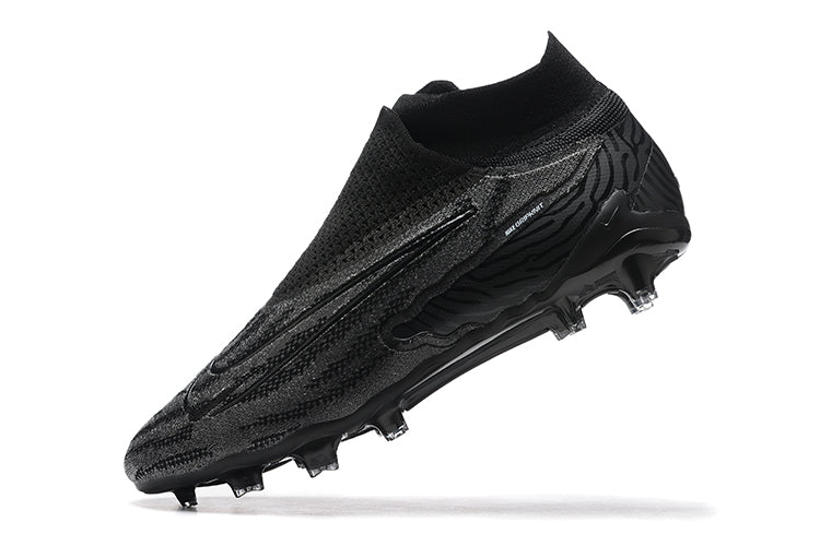 Nike Phantom Gx High Top Black Double-layer Waterproof Fish Silk Fully Knitted Fg Football Shoes