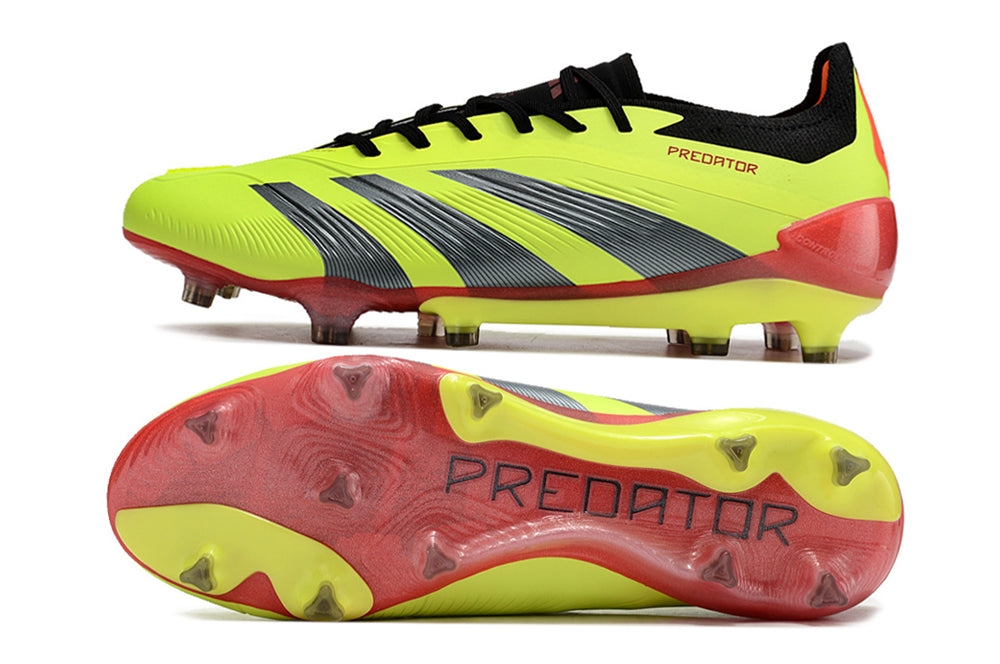 Adidas Predator Elite Fully Knitted Lace-Up High-Top FG Football Shoes