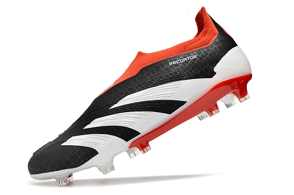 Adidas Predator 24 Fully Knitted Laceless High-Top FG Football Shoes