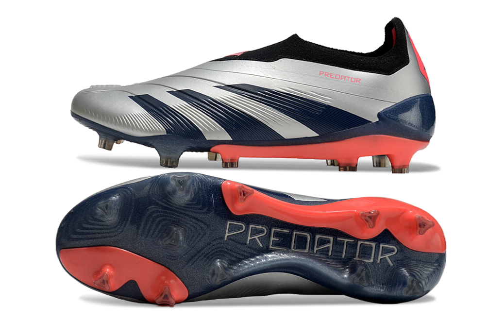 Adidas Predator 24 Fully Knitted Laceless High-Top FG Football Shoes