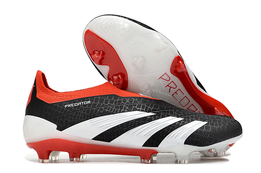 Adidas Predator 24 Fully Knitted Laceless High-Top FG Football Shoes