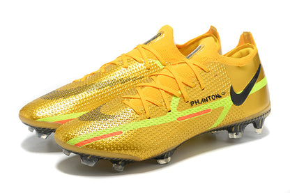 Nike Shock Wave series Nike low-top Phantom GT2 waterproof Recharge full knitted FG football shoes