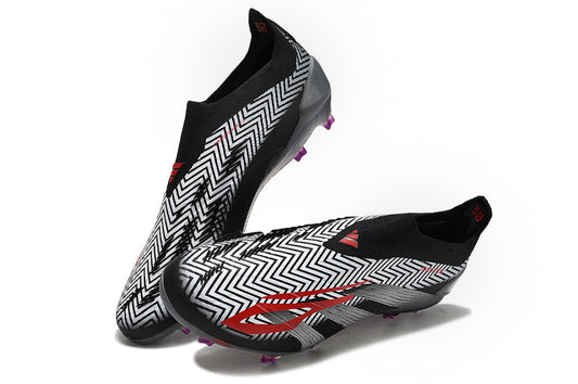 Adidas Predator Elite Fully Knitted Lace-up High-Top FG Football Shoes